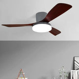 Ventilateur de Plafond en Bois avec Lumière LED, Télécommande et 6 Vitesses - VIANO
