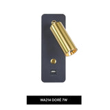 Applique Murale LED Moderne avec Interrupteur et Port USB – Éclairage Décoratif Intérieur 7W/9W