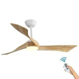Ventilateur de Plafond DC en Bois Silencieux avec Lumière et Télécommande - SEDIO