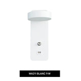 Applique Murale LED Moderne avec Interrupteur et Port USB – Éclairage Décoratif Intérieur 7W/9W