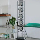 Lampadaire LED Moderne Design Bauhaus Métal Chromé 125cm - Lampe sur Pied Artistique pour Salon et Chambre