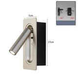 Lampe de Lecture, Applique Encastrable Murale LED Réglable - 90° & 350° - Lumière Chaude 3000K