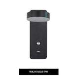 Applique Murale LED Moderne avec Interrupteur et Port USB – Éclairage Décoratif Intérieur 7W/9W