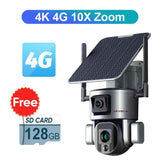 Caméra de Sécurité avec Panneau Solaire et Zoom 10X 4K 8MP IP66 - LSMS1-10X