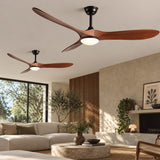 Ventilateur de Plafond Grande Taille 223 cm Silencieux Avec ou Sans Lumière - EXQUIO®