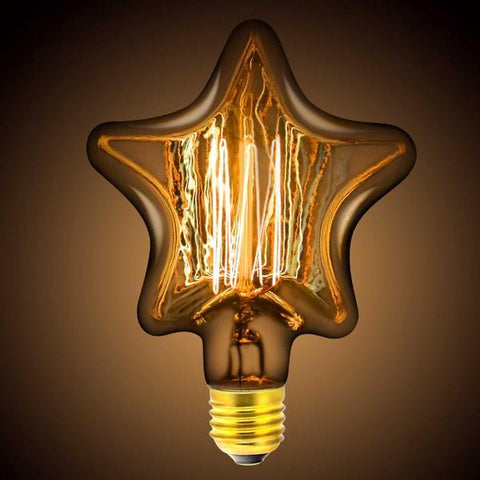 Ampoule Incandescente Vintage Edison Étoile E27