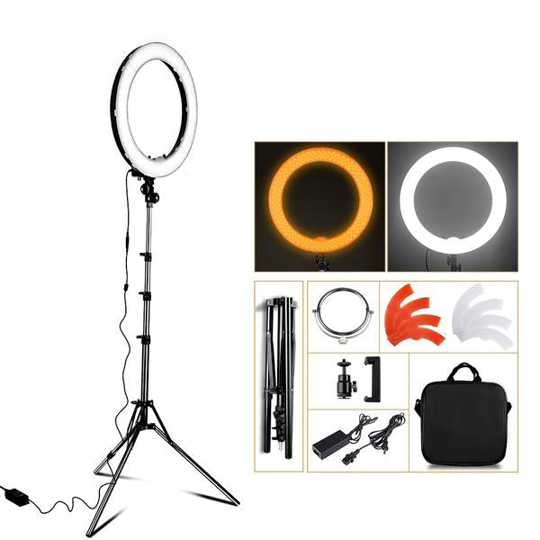 5500K Dimmable LED Ring Light with Tripod