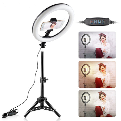 LED Ring Light with 3 Light Modes for Photo/Video