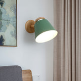 Wooden Colorful LED Wall Lamp