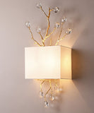 Wall Sconce with Crystal Beads