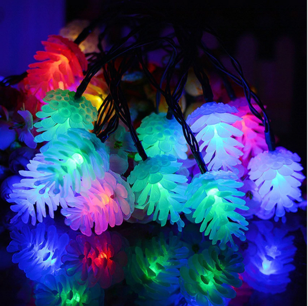 20LED 3M Nature Pine Cone Garland on Batteries