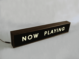 Wooden Lightbox - Now Playing