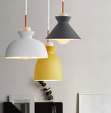 Lámparas colgantes de madera de colores minimalistas modernas - ARCHIBALD