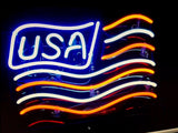 USA Flag Neon Light Sign