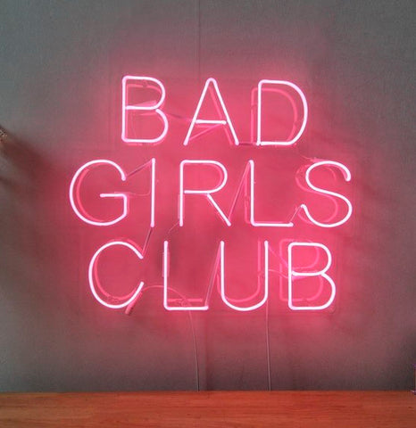 Club de chicas malas de neón