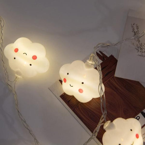Guirlande Lumineuse Leds, Veilleuse Minis Nuages Mignons 1.5m