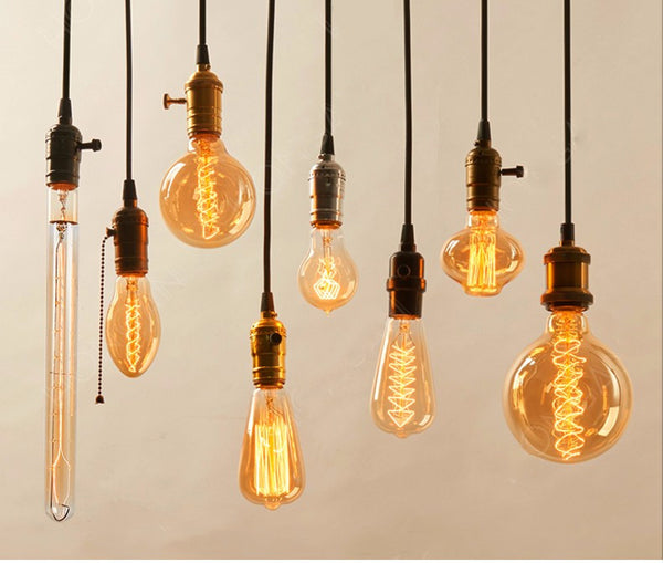 Ampoules Incandescentes Vintage A19 Spiral G80 T10 T185 ST58 ST64 E27