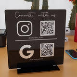 Custom Sign for Business, Counter, Instagram, Social Media