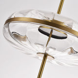 Lámpara colgante de diseño redonda de vidrio para comedor, dormitorio - DUNE