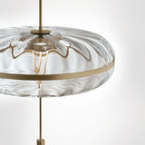 Design Round Glass Pendant Lamp for Dining Room, Bedroom - DUNE
