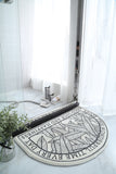 Tapis décoratif graphique anti-dérapant pour salon, salle de bain, tapis floral