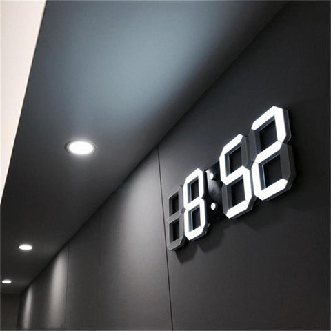 Reloj digital LED 3D moderno