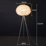 Lámpara de Pie Pluma LED E27 Moderna - WIMANI