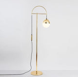 Floor Lamp with Frosted Glass Shade