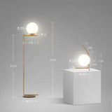 Lampadaire / Lampe de Table Moderne avec Boule de Verre | Luminaires de Designer