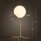 Modern Floor Lamp / Table Lamp with Glass Ball | Designer Lighting