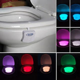 Lampe LED pour WC avec Capteur de Mouvement et Capteur PIR - 8 couleurs