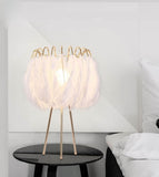 Lampe Moderne de Style Nordique en Plumes