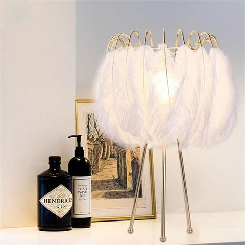 Lampe Moderne de Style Nordique en Plumes