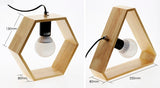 Lámpara de escritorio de madera