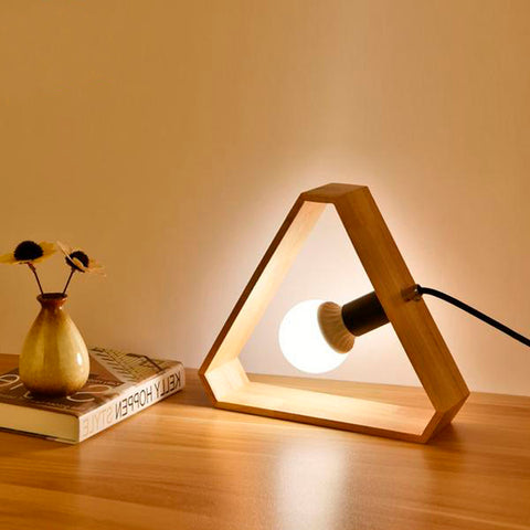 Wooden Desk Lamp