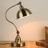 Lampe de table bibliothèque art déco vintage E27 en fer forgé rustique