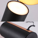 Lámpara de mesa moderna con forma de pluma