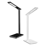 Lampe de table LED Pliable avec Base De Charge pour Téléphone Sans Fil Shop Online Blanc et Noir