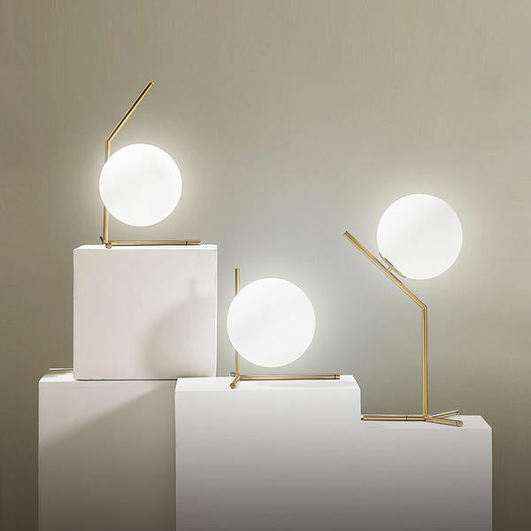 Lampe de table | Lampe de bureau en verre LED