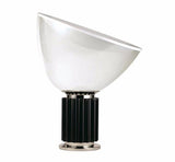 Lampe de table Pied moderne en métal transparent avec abat-jour en verre 