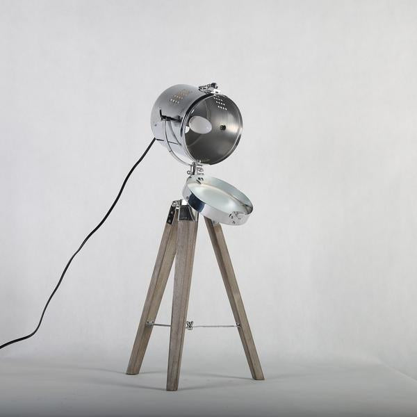 Lampe avec Trépied en Bois LED Tripod Cinéma Mon Enseigne Lumineuse Lampe Shop Online