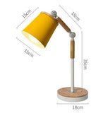 Lámpara de mesa escandinava en aluminio y madera - SÖHREN