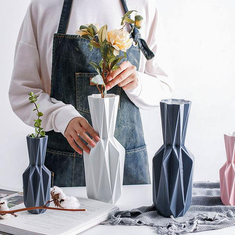 Vase en Origami de Style Nordique Moderne