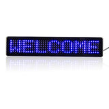 Sign, Programmable Illuminated Advertising Panel for Scrolling Text 23CM 12v LED | Ideal Car, Motorbike, Taxi