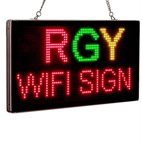 33cm 2 Line Wifi LED Programmable Display Advertising Board