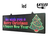 Cartelera publicitaria LED para interiores P5 RGB USB 100cm