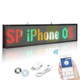 Cartelera publicitaria LED P5MM de 50 cm, Android e iOS | Programable para mensaje de desplazamiento