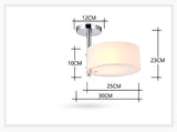 Modern Round Ceiling Lamp with one or more E27 LED Lamps