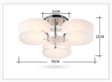 Modern Round Ceiling Lamp with one or more E27 LED Lamps