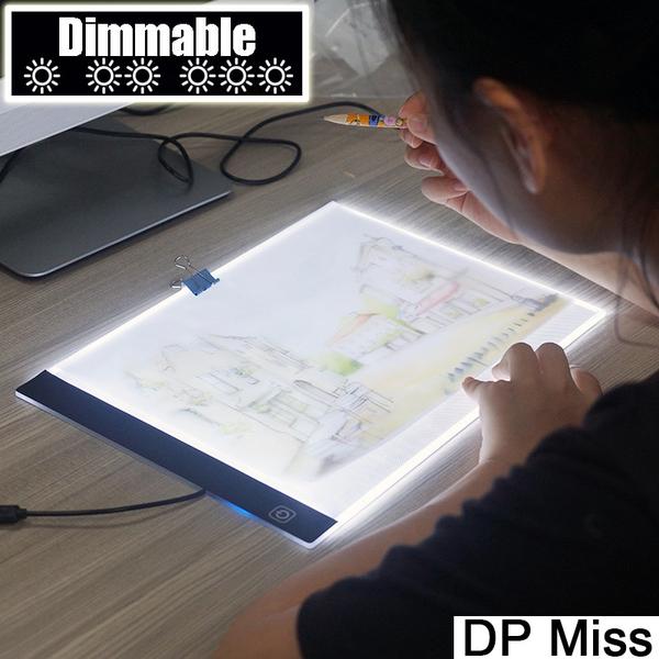 Plaque Lumineuse Dimmable Superfine A4 LED, USB